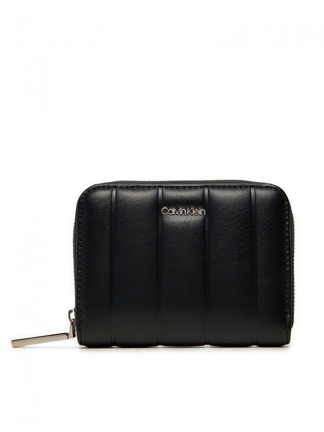 Calvin Klein Malá dámská peněženka Line Quilt Medium Zip Around K60K613066 Černá